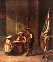 guardroom with soldiers playing cards by Jacob Duck